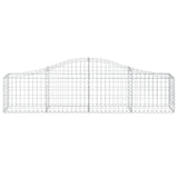 Arched Gabion Baskets 10 pcs 200x30x40/60 cm Galvanised Iron