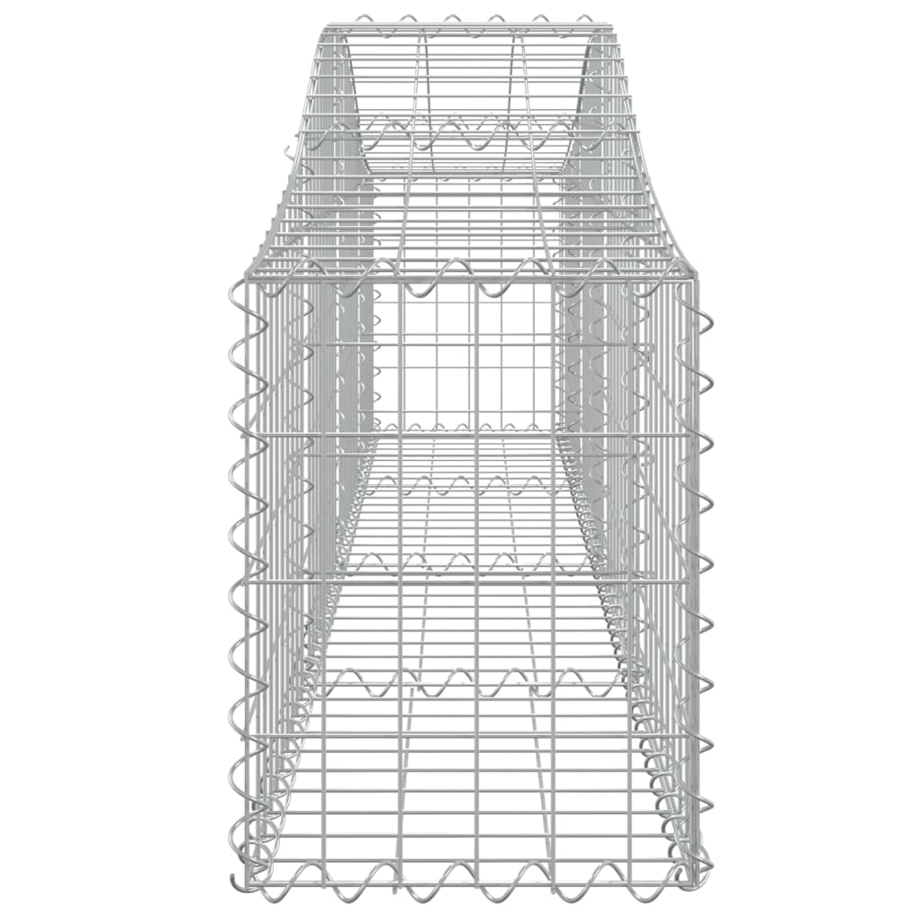 Arched Gabion Baskets 20 pcs 200x30x40/60 cm Galvanised Iron