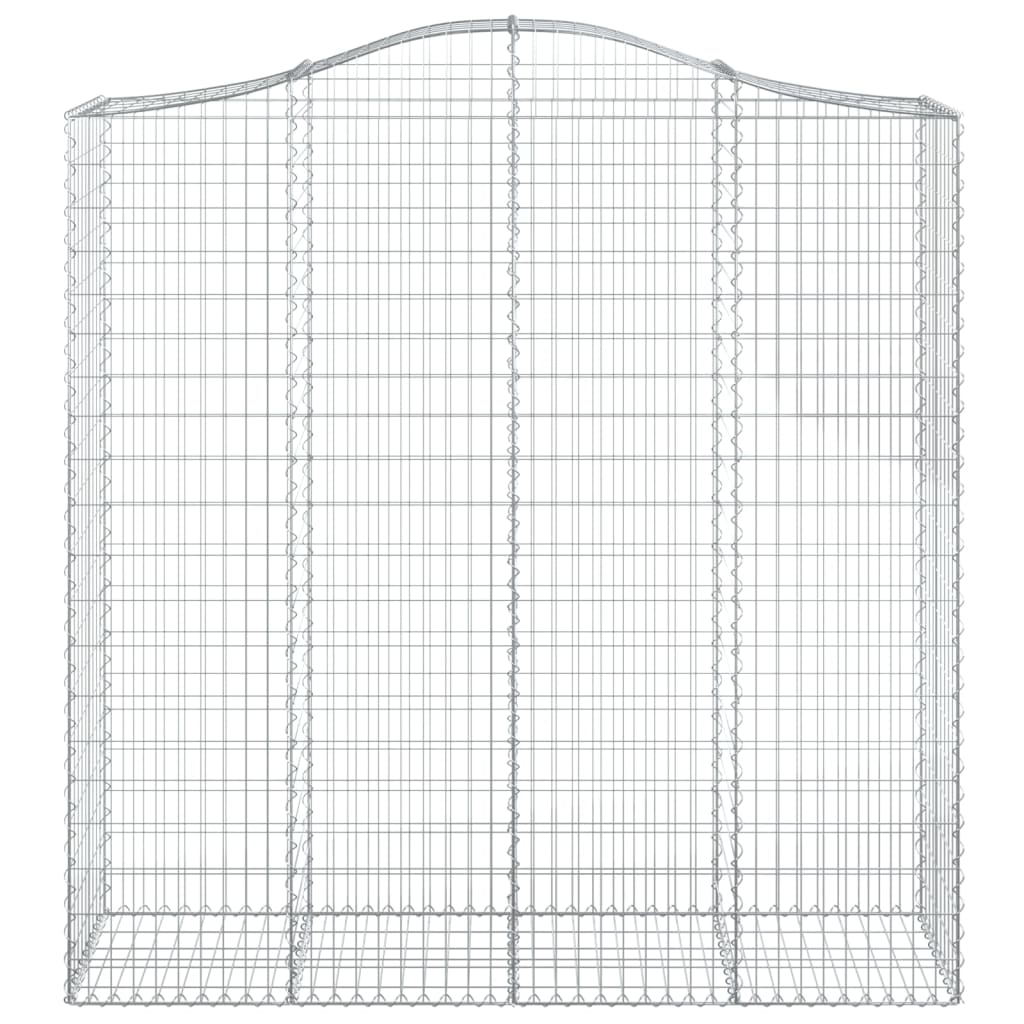 Arched Gabion Baskets 5 pcs 200x50x200/220 cm Galvanised Iron