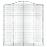 Arched Gabion Baskets 5 pcs 200x50x200/220 cm Galvanised Iron