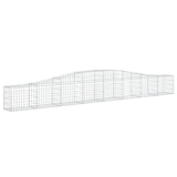 Arched Gabion Baskets 10 pcs 400x30x40/60 cm Galvanised Iron