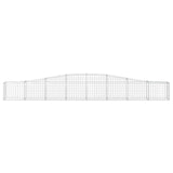 Arched Gabion Baskets 10 pcs 400x30x40/60 cm Galvanised Iron