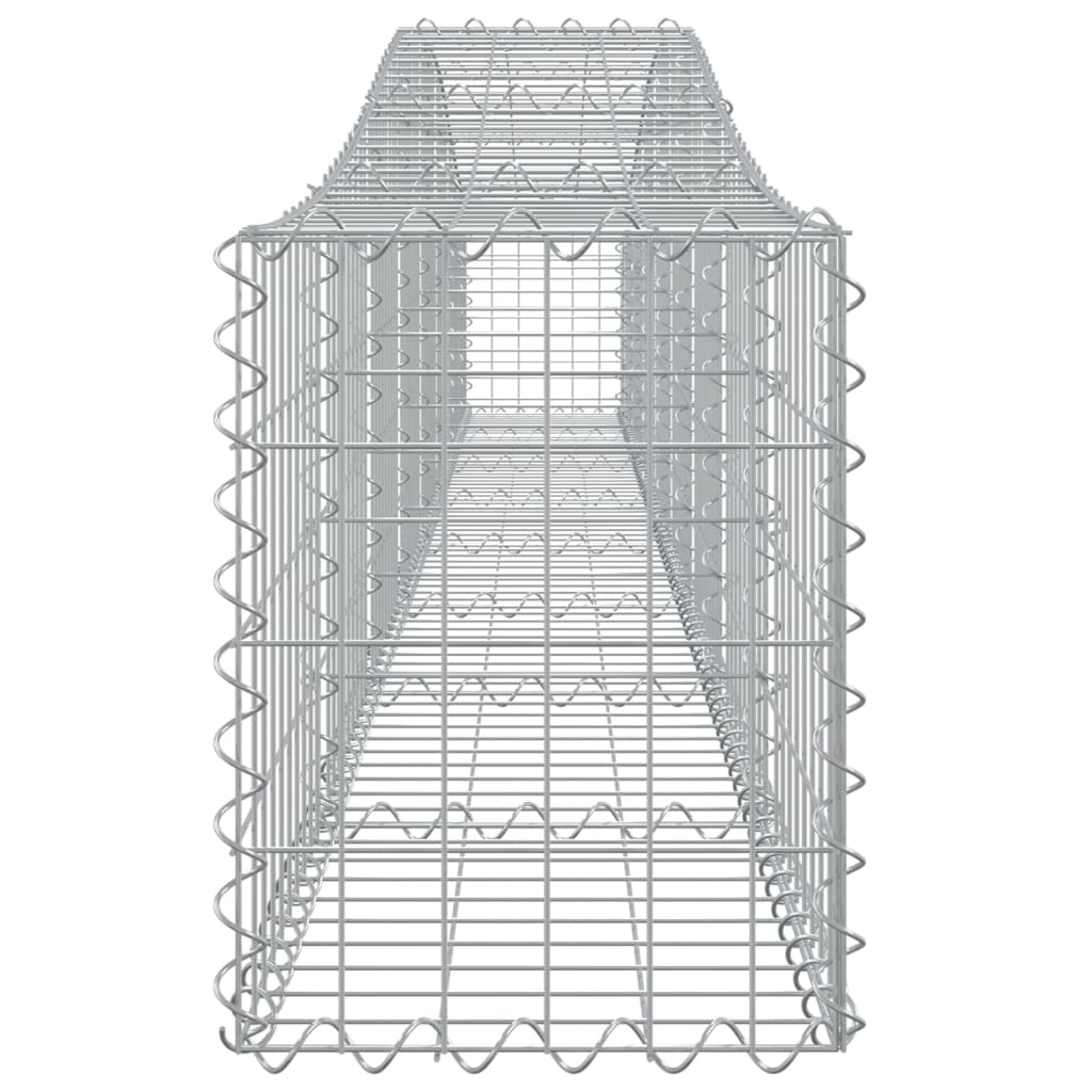 Arched Gabion Baskets 10 pcs 400x30x40/60 cm Galvanised Iron