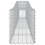 Arched Gabion Baskets 10 pcs 400x30x40/60 cm Galvanised Iron