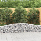 Arched Gabion Baskets 10 pcs 400x30x40/60 cm Galvanised Iron