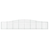 Arched Gabion Baskets 10 pcs 400x30x60/80 cm Galvanised Iron