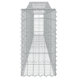 Arched Gabion Baskets 10 pcs 400x30x60/80 cm Galvanised Iron