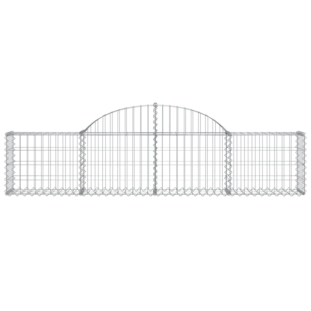 Arched Gabion Baskets 20 pcs 200x30x40/60 cm Galvanised Iron
