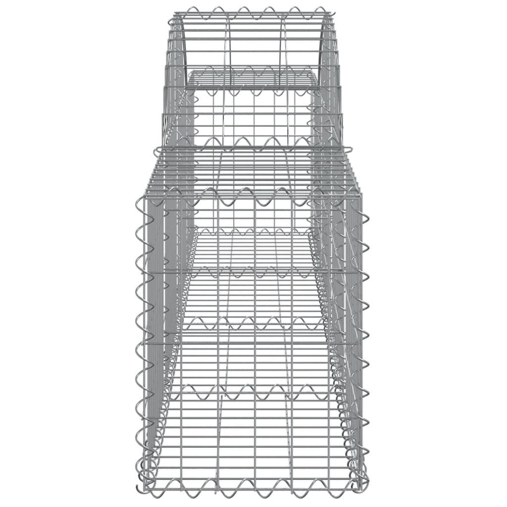 Arched Gabion Baskets 20 pcs 200x30x40/60 cm Galvanised Iron