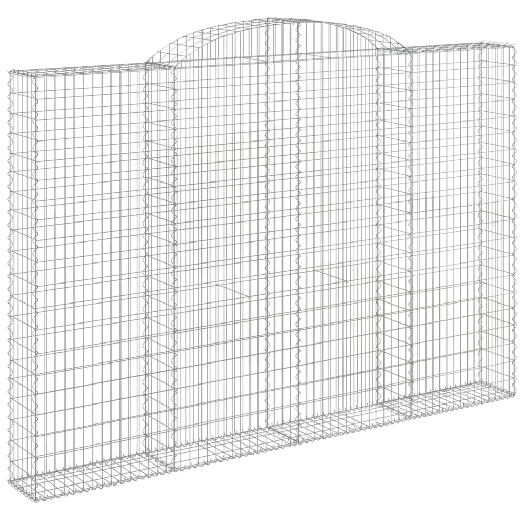 Arched Gabion Baskets 5 pcs 300x30x200/220 cm Galvanised Iron