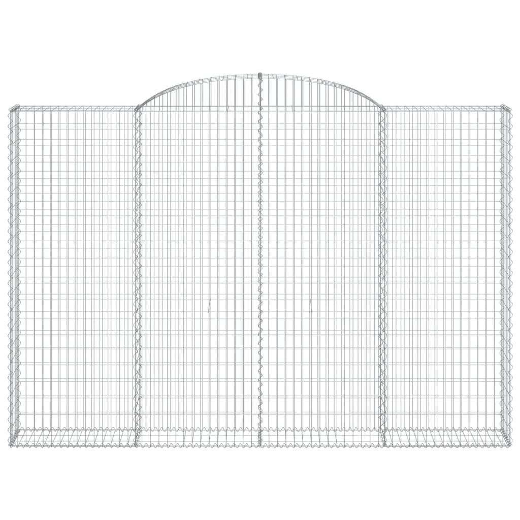 Arched Gabion Baskets 5 pcs 300x30x200/220 cm Galvanised Iron