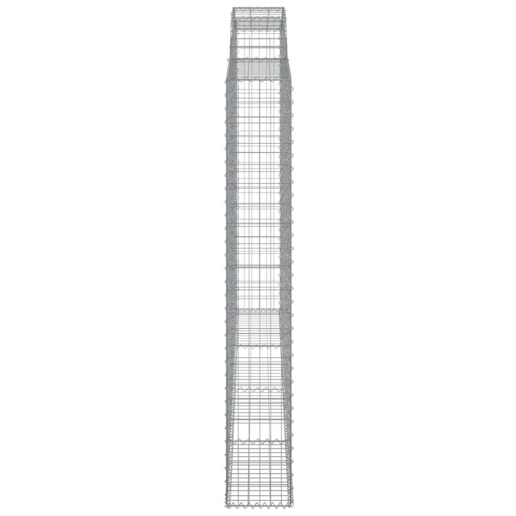 Arched Gabion Baskets 5 pcs 300x30x200/220 cm Galvanised Iron