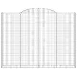Arched Gabion Baskets 3 pcs 300x30x220/240 cm Galvanised Iron