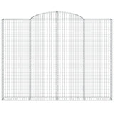 Arched Gabion Baskets 6 pcs 300x30x220/240 cm Galvanised Iron