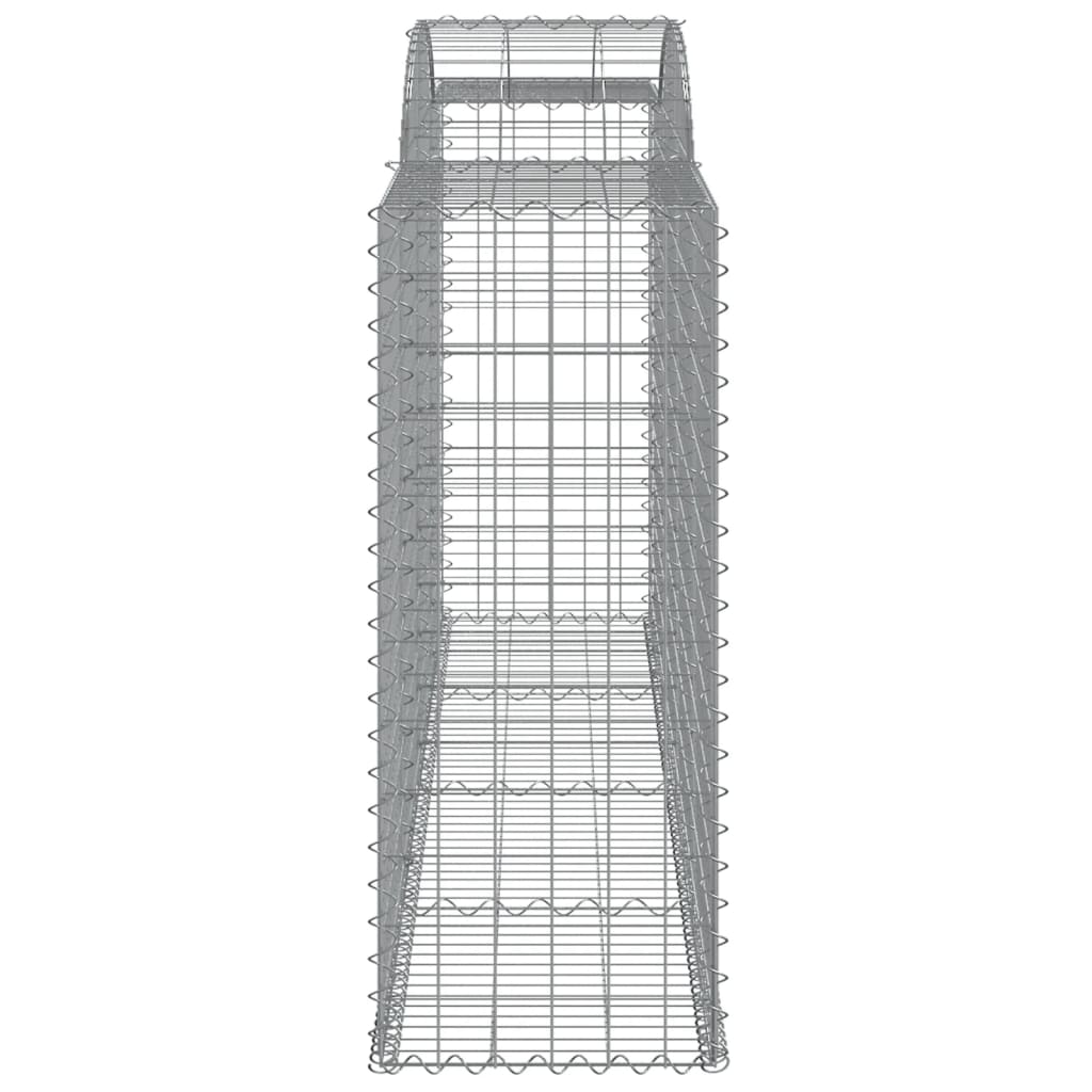 Arched Gabion Baskets 5 pcs 300x50x120/140 cm Galvanised Iron