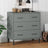 Sideboard With 3 Drawers 77X40X79.5 Cm Solid Wood Oslo