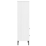 Bookcase With 2 Drawers 60X35X128.5 Cm Solid Wood Oslo