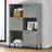 Bookcase With Metal Legs 90X35X128.5 Cm Solid Wood Oslo