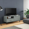 Tv Cabinet With Metal Legs Solid Wood Pine Oslo