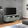 Tv Cabinet With Metal Legs Solid Wood Pine Oslo