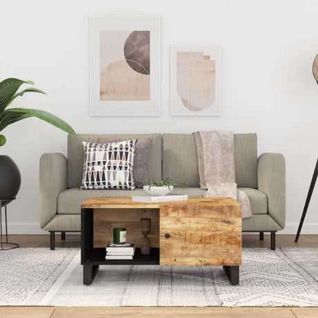 Coffee Table 80X50X40 Cm Solid Wood Reclaimed&Engineered Wood