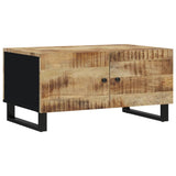 Coffee Table 80X50X40 Cm Solid Wood Mango&Engineered Wood