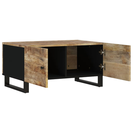 Coffee Table 80X50X40 Cm Solid Wood Mango&Engineered Wood