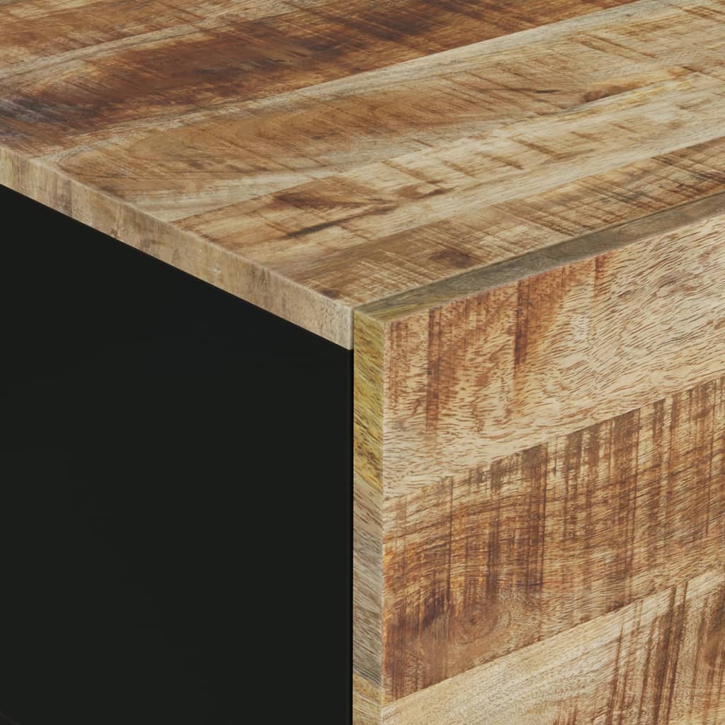 Coffee Table 80X50X40 Cm Solid Wood Mango&Engineered Wood