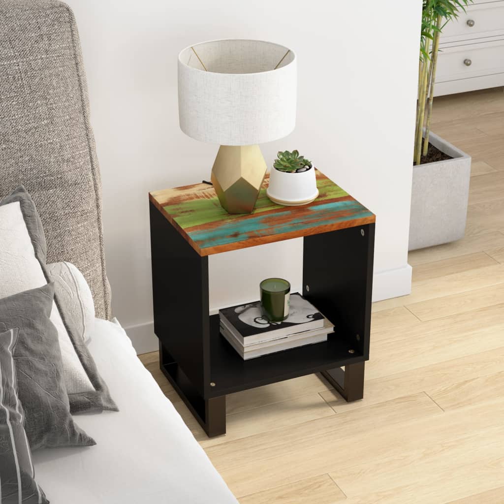 Coffee Table 40X31X46 Cm Solid Wood Mango&Engineered Wood