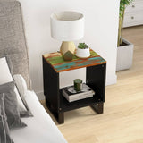 Coffee Table 40X31X46 Cm Solid Wood Mango&Engineered Wood