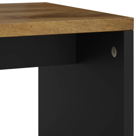 Coffee Table 40X31X46 Cm Solid Wood Mango&Engineered Wood