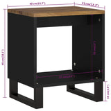 Coffee Table 40X31X46 Cm Solid Wood Mango&Engineered Wood
