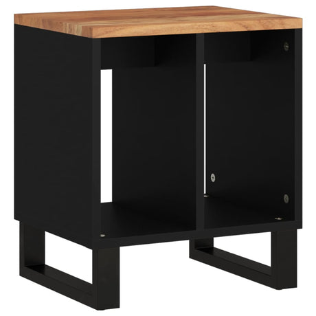 Side Table 40X31X46 Cm Solid Wood Acacia&Engineered Wood
