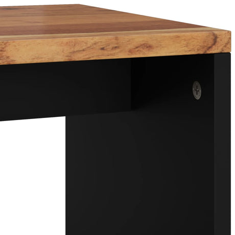 Side Table 40X31X46 Cm Solid Wood Acacia&Engineered Wood