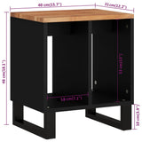 Side Table 40X31X46 Cm Solid Wood Acacia&Engineered Wood