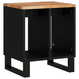 Side Table 40X31X46 Cm Solid Wood Acacia&Engineered Wood