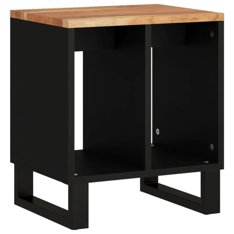 Side Table 40X31X46 Cm Solid Wood Acacia&Engineered Wood