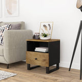 Bedside Cabinet Solid Wood Mango&Engineered Wood