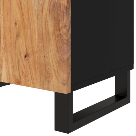 Bedside Cabinet 50X33X60 Cm Solid Wood Acacia&Engineered Wood