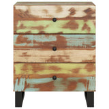 Bedside Cabinet 50X33X62Cm Solid Wood Reclaimed&Engineered Wood