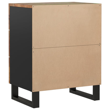 Bedside Cabinet 50X33X62Cm Solid Wood Reclaimed&Engineered Wood