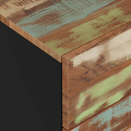 Bedside Cabinet 50X33X62Cm Solid Wood Reclaimed&Engineered Wood