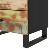 Bedside Cabinet 50X33X62Cm Solid Wood Reclaimed&Engineered Wood