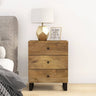 Bedside Cabinet 50X33X62Cm Solid Wood Reclaimed&Engineered Wood