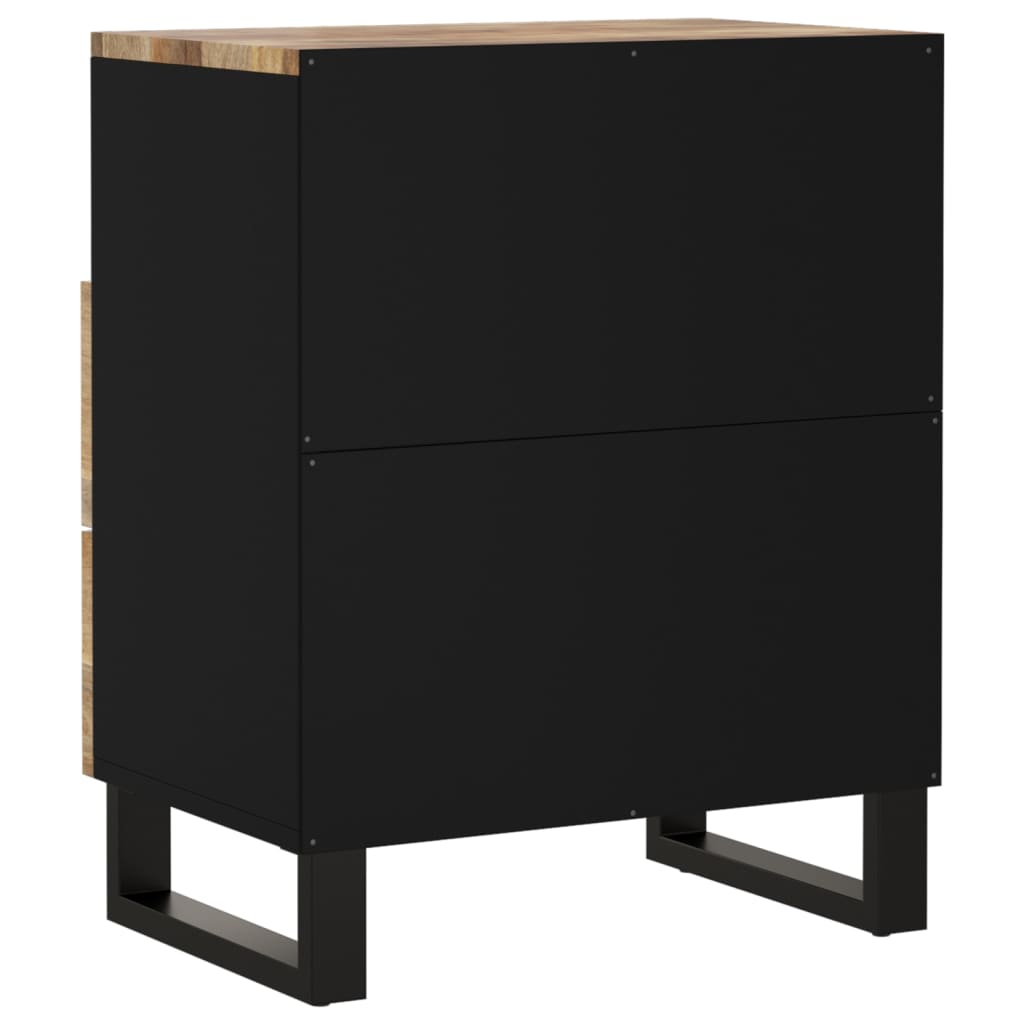 Bedside Cabinet 50X33X62 Cm Solid Wood Mango&Engineered Wood