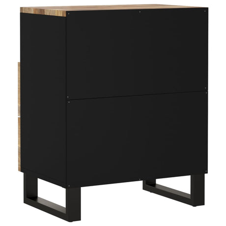 Bedside Cabinet 50X33X62 Cm Solid Wood Mango&Engineered Wood