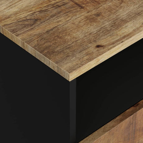 Bedside Cabinet 50X33X62 Cm Solid Wood Mango&Engineered Wood