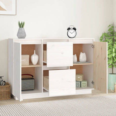Sideboard 111X34X75 Cm Solid Wood Pine