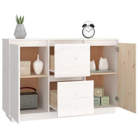 Sideboard 111X34X75 Cm Solid Wood Pine