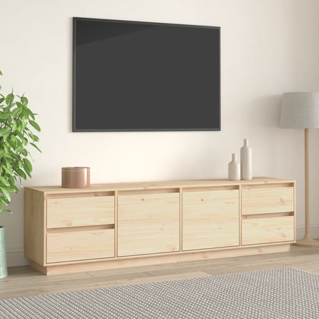 Tv Cabinet 176X37X47.5 Cm Solid Wood Pine